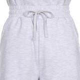 게스 여성 코튼 라운지 상하의 세트 - 라이트 그레이