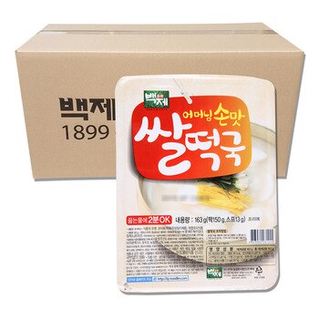 백제 쌀떡국 163g x 24개 백제 쌀떡국 163g x 24개