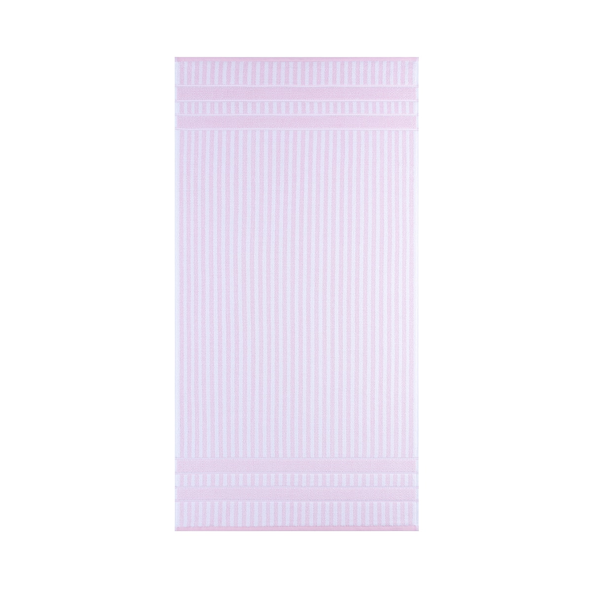 Welspun Living Harper Stripe 순면 바스타월 76x147cm - 핑크