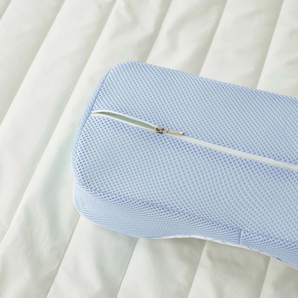 에이프릴앳홈 목편한 냉감 베개 38x16cm - 블루