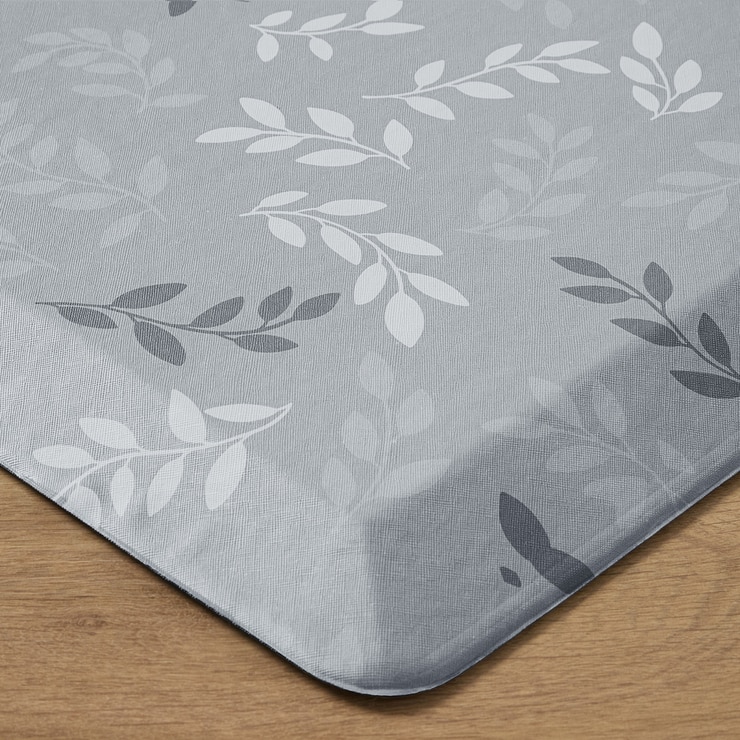 Town & Country 컴포트 겔 주방 매트 50x106cm - 그레이 (리프)