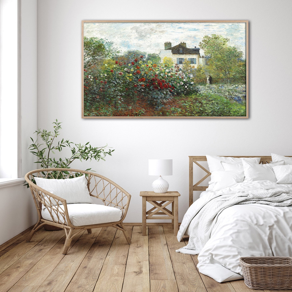 지클레 그림 액자 91x61cm - 모네, 화가의 정원