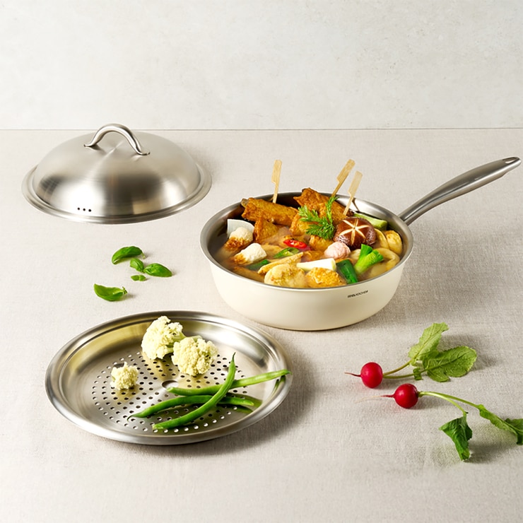 에델코첸 통 3중 멀티 웍팬 24cm ( 찜판 포함 ) 에델코첸 통 3중 멀티 웍팬 24cm ( 찜판 포함 )