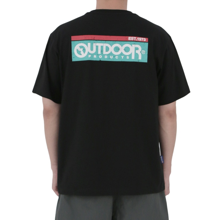 아웃도어프로덕츠 남성 반소매 티셔츠 - 블랙(컬러프린트), XL(110)
