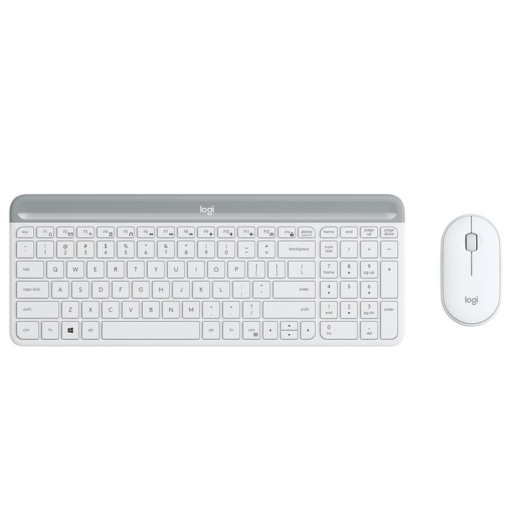 Logitech 무선 슬림 키보드 마우스 세트 - 퓨어 화이트 Logitech 무선 슬림 키보드 마우스 세트 - 퓨어 화이트