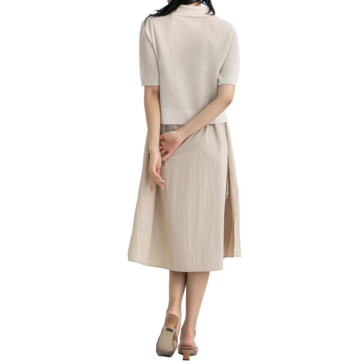 보니스팍스 여성 레이어드 니트&원피스 세트