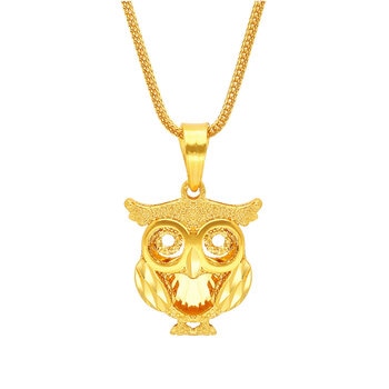 24K 팬던트 목걸이 7.5g - 부엉이