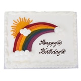 화이트 하프시트케이크 - 레인보우 화이트 하프시트케이크 - 레인보우