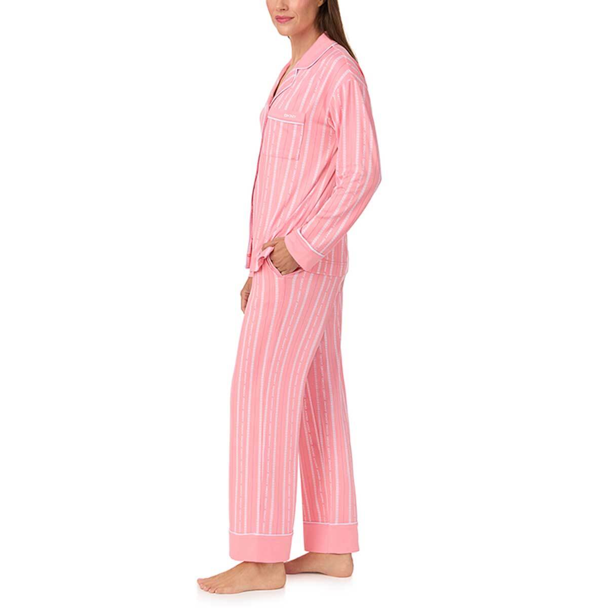 DKNY 여성 소프트 코지 파자마 세트 - 핑크 DKNY 여성 소프트 코지 파자마 세트 - 핑크