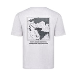 지프 남성 그래픽 반소매 티셔츠 - 라이트그레이