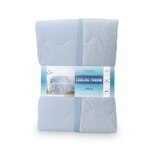 Berkshire 양면 쿨링 담요 152x178cm - 멜란지블루