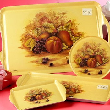 앤슬리 오차드골드 쟁반／냄비받침 세트 4P