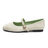 엘리자베스스튜어트 메리제인 플랫 - 아이보리, 255mm