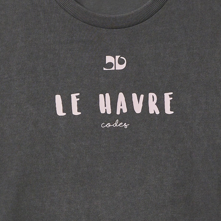 코데즈컴바인 여성 반소매 티셔츠 - 다크 그레이, S