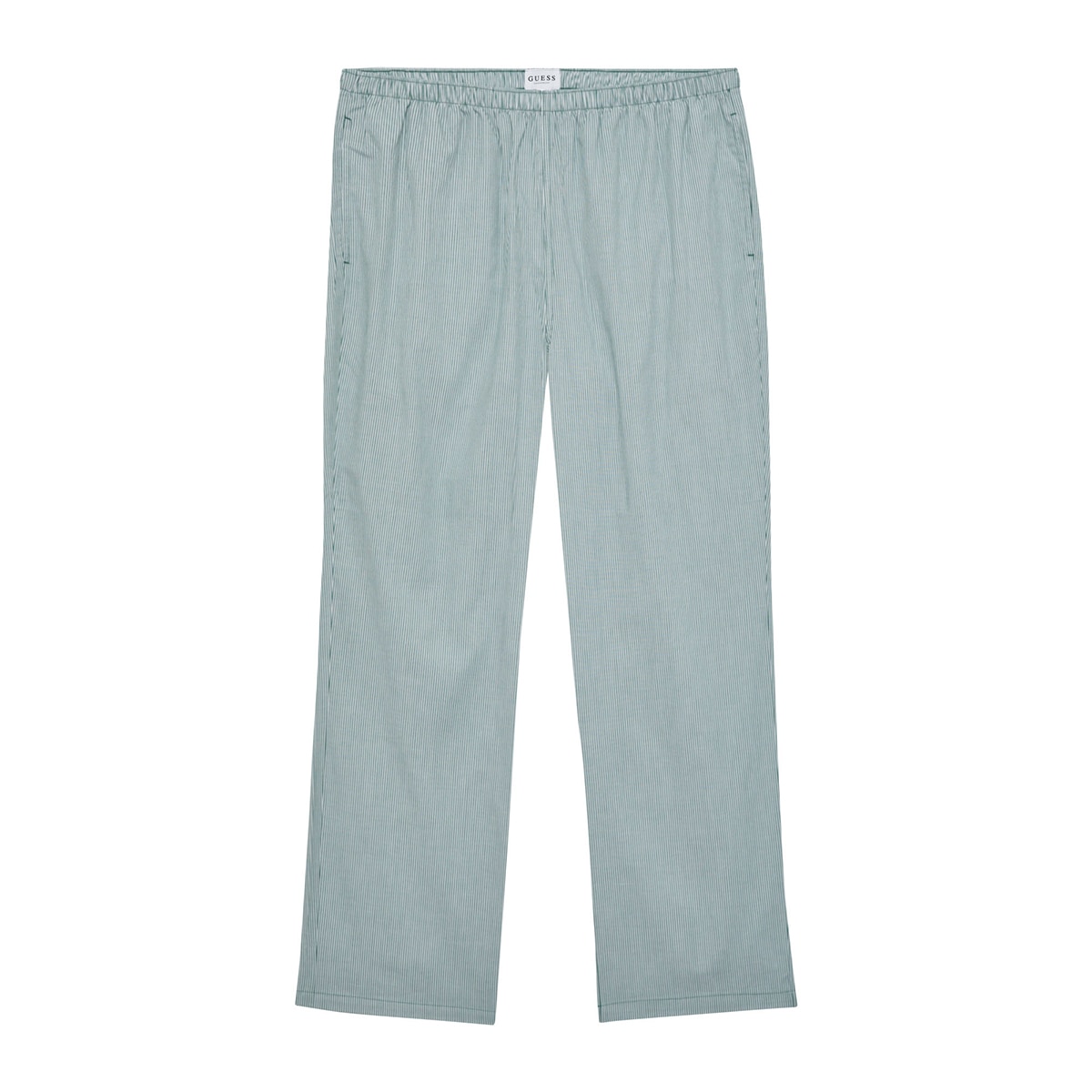 게스 여성 코튼 파자마 세트 - 그린 스트라이프, S