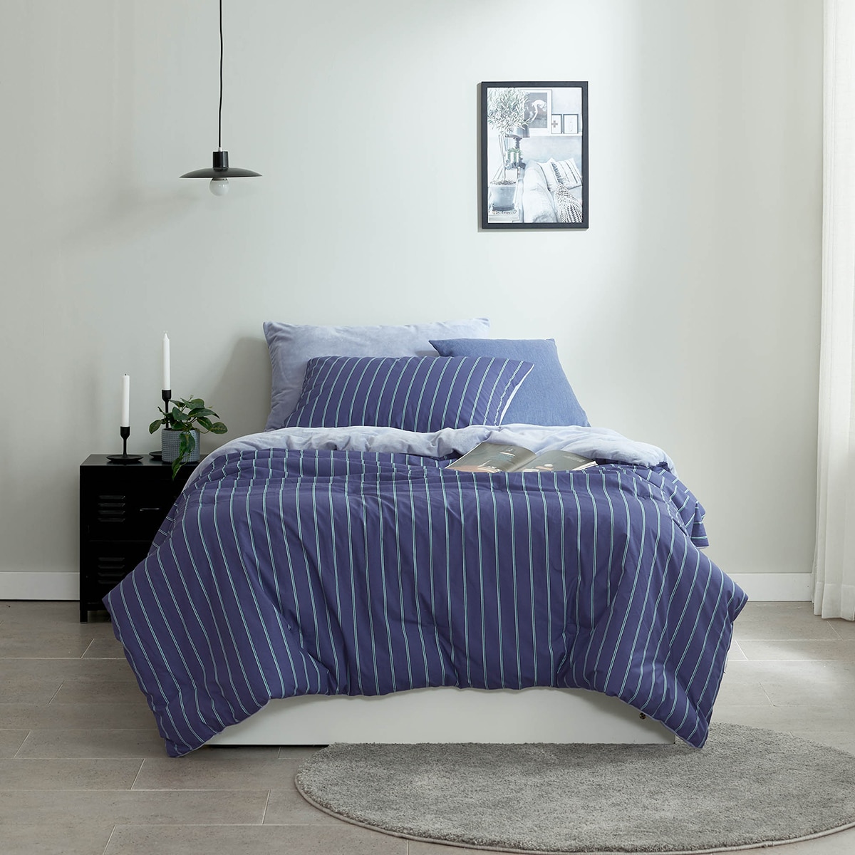 썸니아 면/극세사 차렵 이불 - 싱글