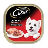 시저 애견 캔사료 쇠고기 100g x 24개입