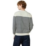 바인 남성 긴소매 니트 크루넥 - 아이보리, L