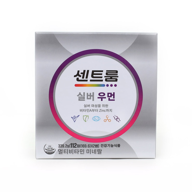 센트룸 실버 멀티비타민 선물세트 112정 x 2병 x 180 - 센트룸 우먼 선물세트