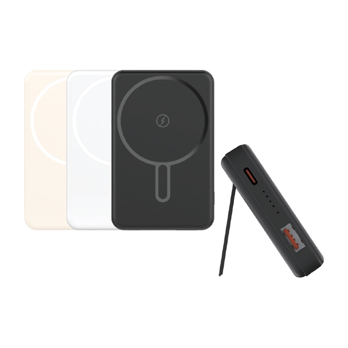 스마텍 맥세이프 거치식 보조배터리 세트 2P