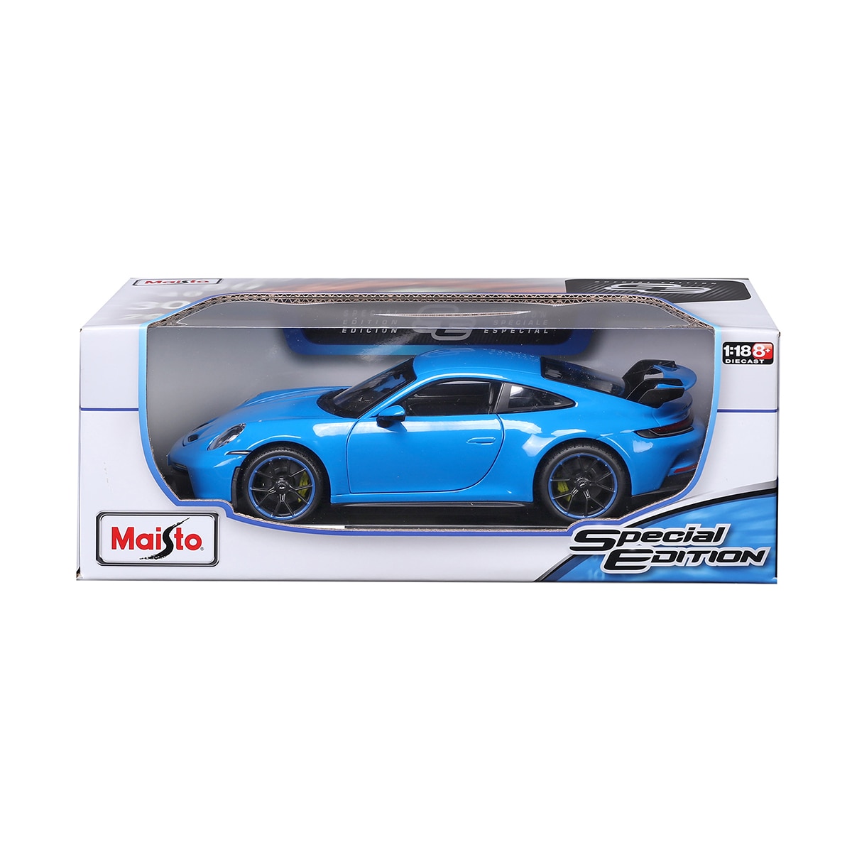 마이스토 장식용 1:18 축소 자동차 - 포르쉐 911 GT3(블루)