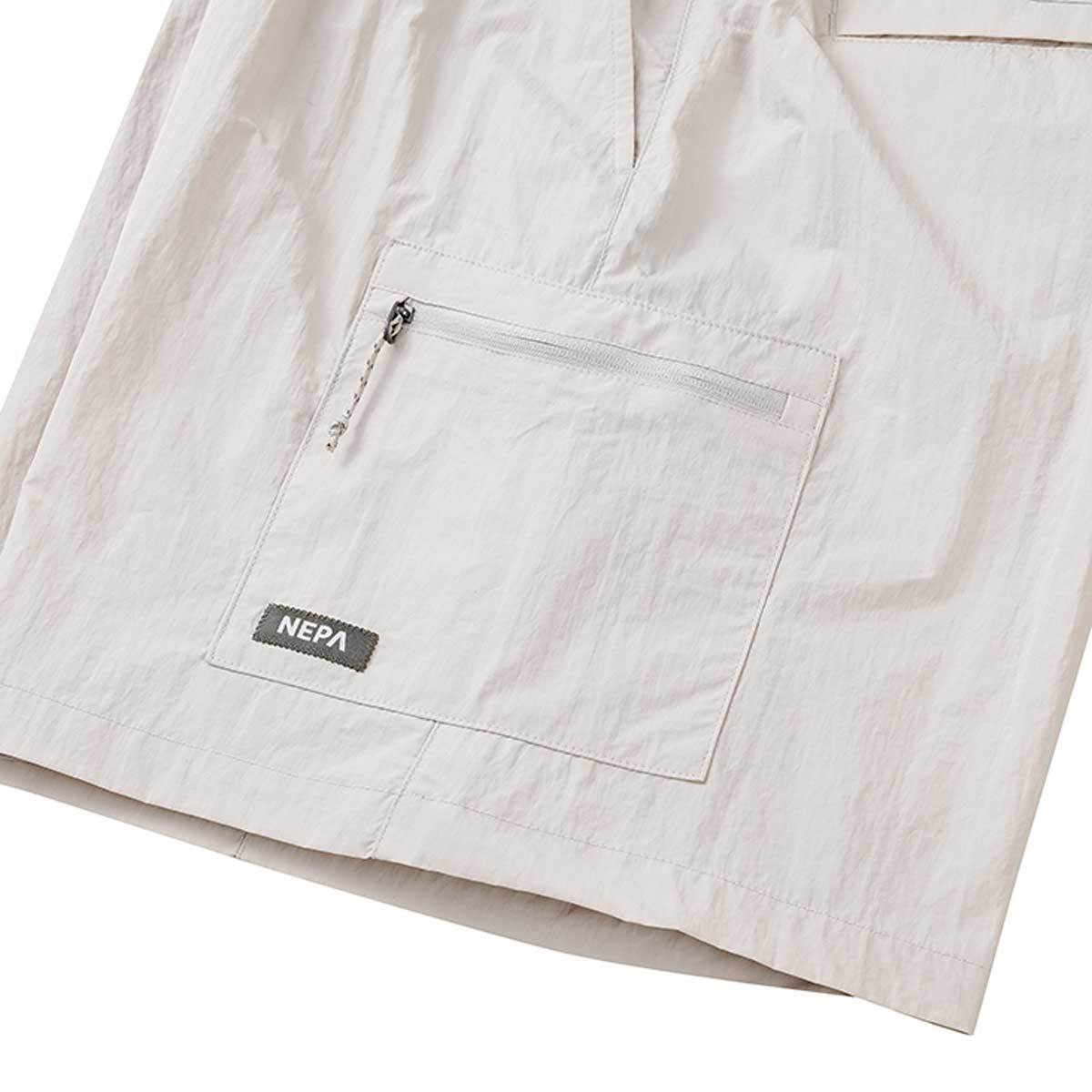 네파 여성 우븐 카고 반바지 - 라이트 베이지, S