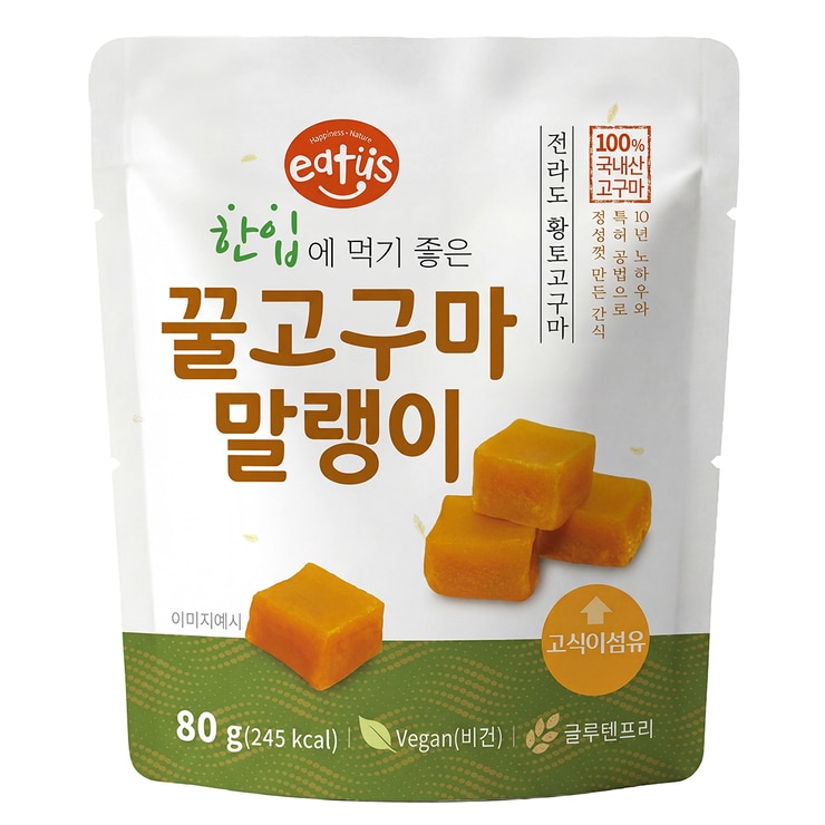 Eatus 한입 꿀고구마 말랭이 80g x 10