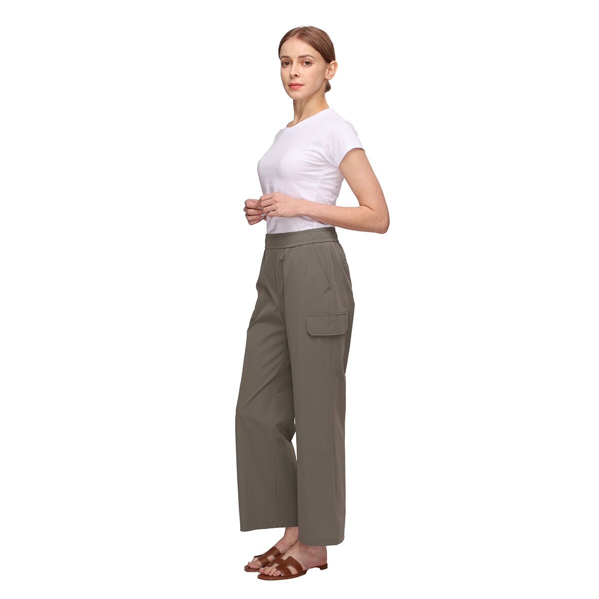 크레송 여성 나일론 팬츠 - 카키