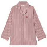 게스 여성 코튼 파자마 세트 - 핑크 스트라이프