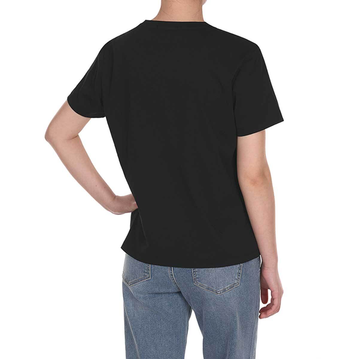 게스 여성 반소매 티셔츠 - 블랙, M