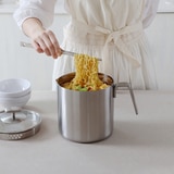 쿡에버 통 3중 멀티 파스타팟 16cm (채망 포함)