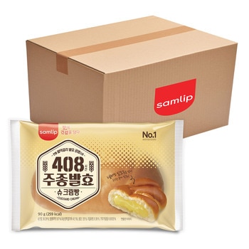 삼립 408시간 주종발효 슈크림빵 90g x 20