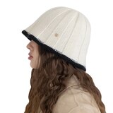 안드레아바나 여성 울 니트 모자 - 아이보리