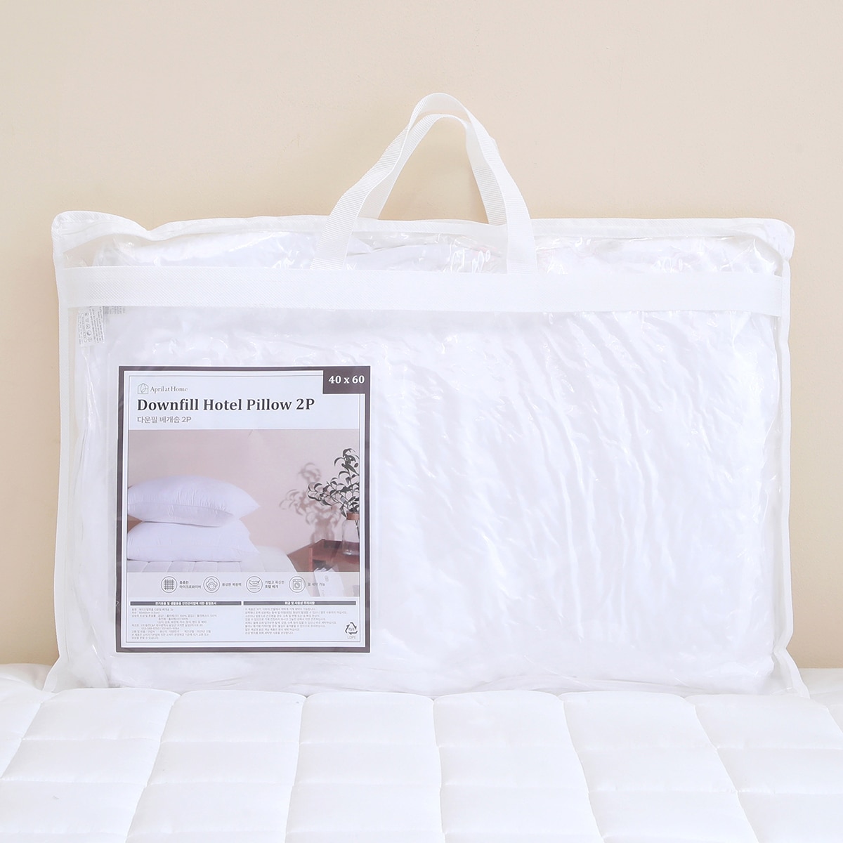 April At Home 다운필 베개솜2P 40 x 60cm