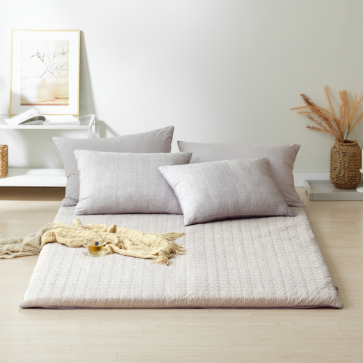 에이프릴앳홈 AMB 목화솜 워싱면요 - 퀸, 바이츠(바이올렛) 에이프릴앳홈 AMB 목화솜 워싱면요 - 퀸, 바이츠(바이올렛)