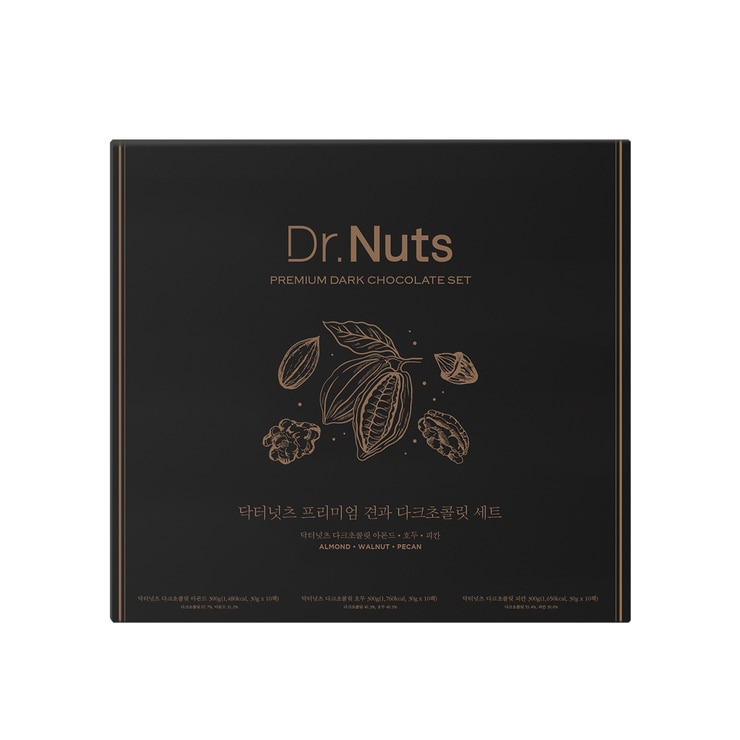닥터넛츠 다크 초콜릿 3종 900g / 30g x 30 닥터넛츠 다크 초콜릿 3종 900g / 30g x 30