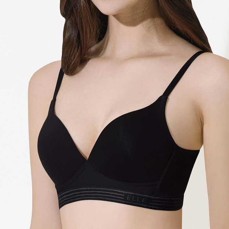 엘르 여성 엘라스틱 노와이어 브라 2매