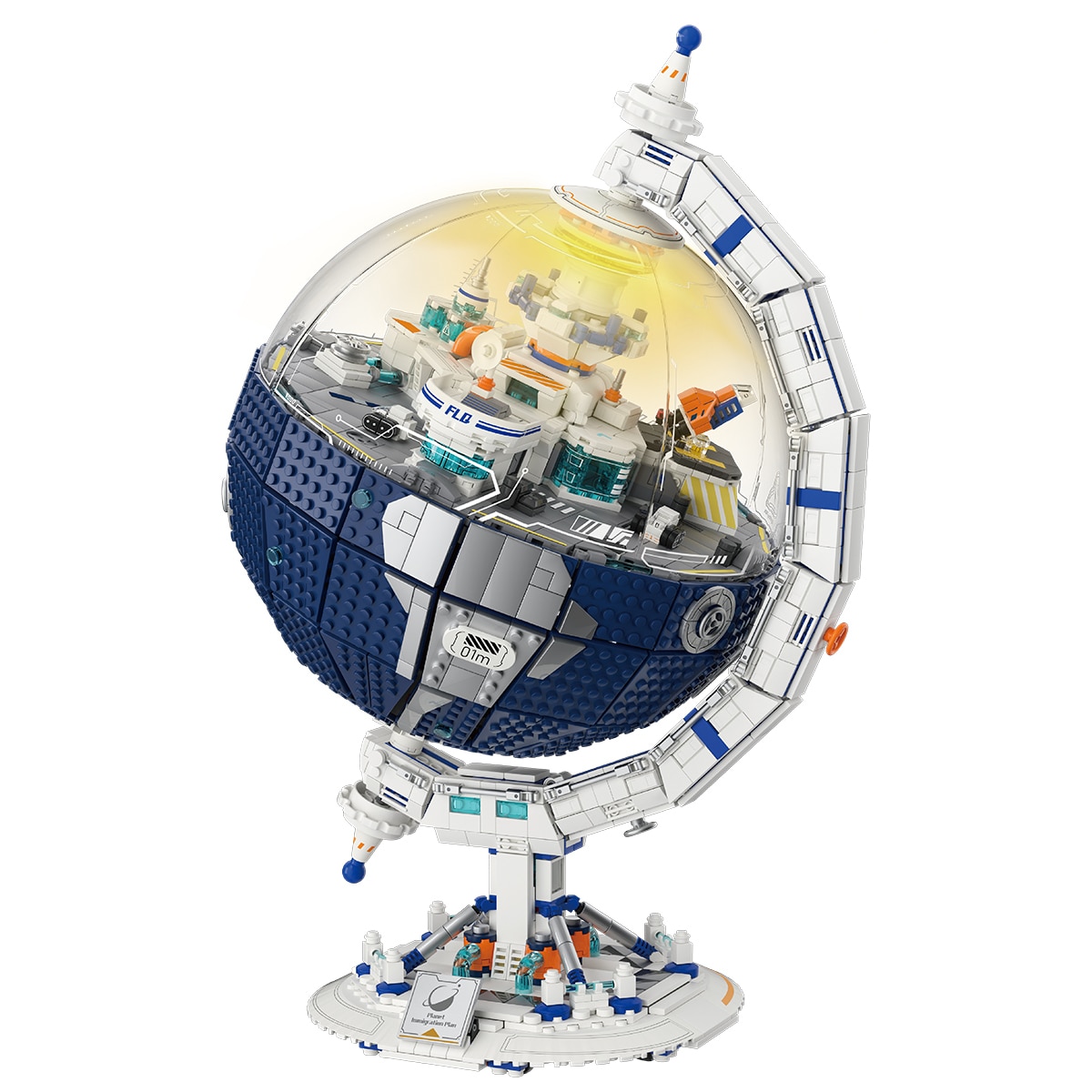 우주 행성 기지 브릭 세트