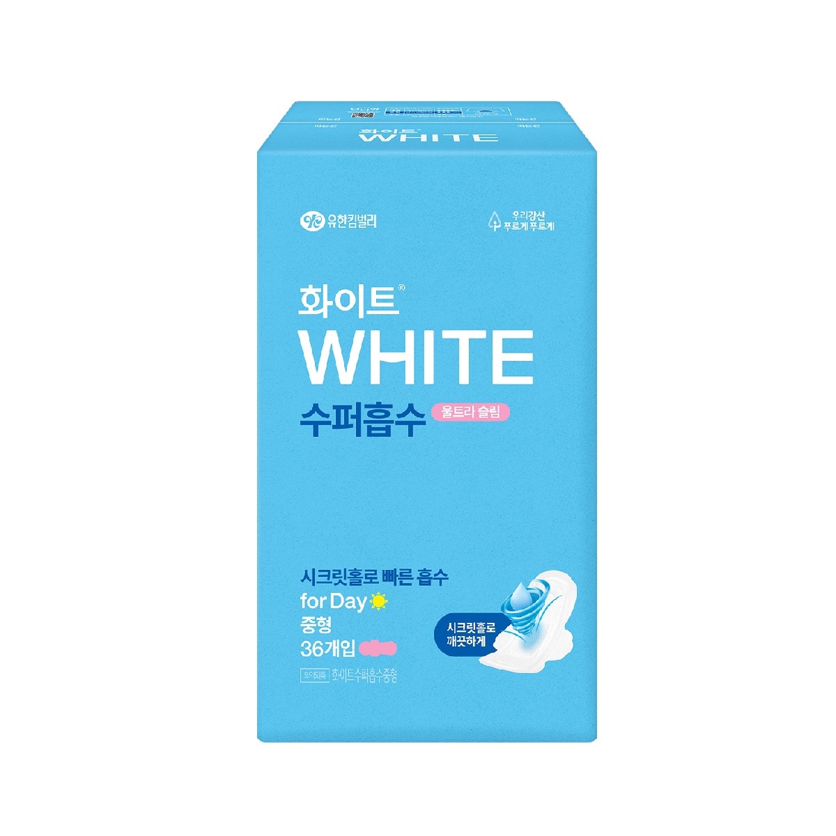 화이트 수퍼흡수 중형 36개 x 4