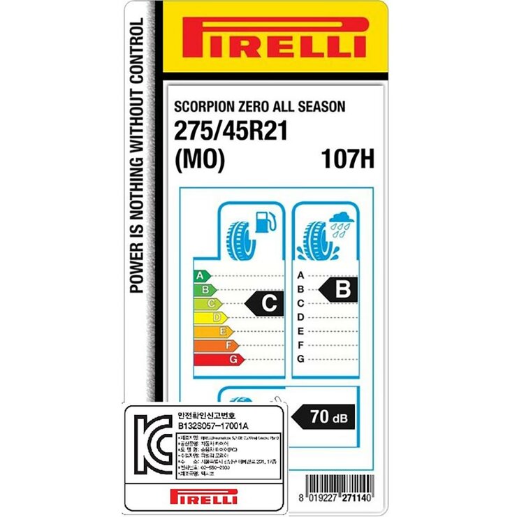 피렐리 스콜피온 ZERO A/S 275/45R21 107H 피렐리 스콜피온 ZERO A/S 275/45R21 107H