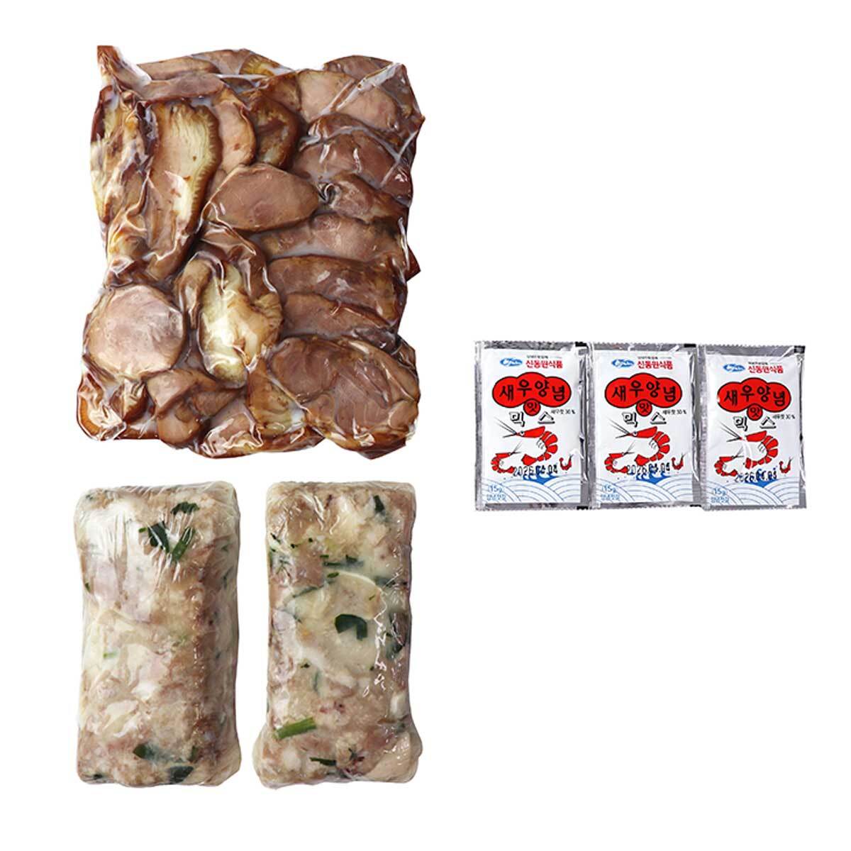 려강 부추 편육 300g x 2 + 순살 족발 400g