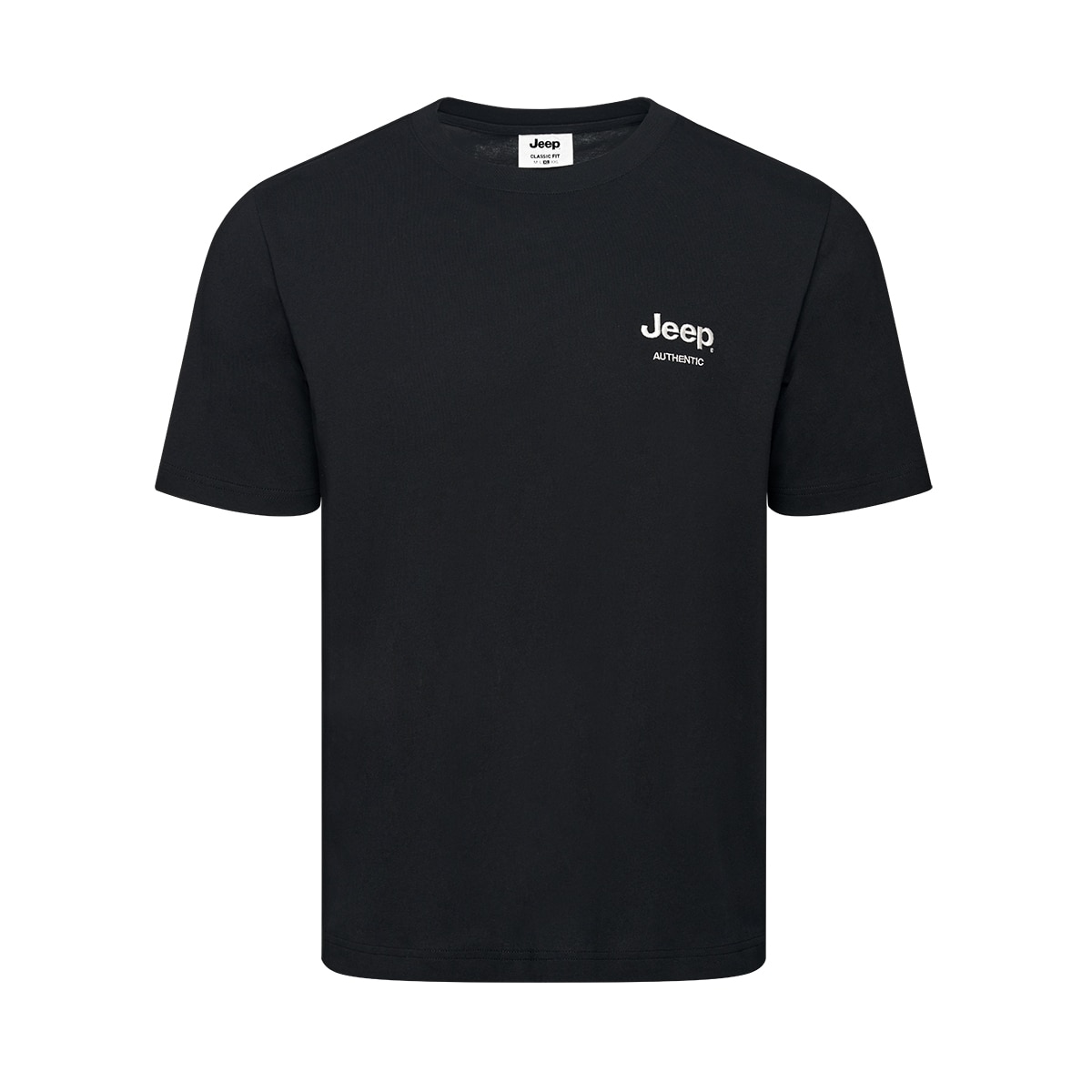 지프 남성 그래픽 반소매 티셔츠 - 블랙