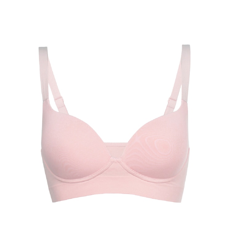 스킨온 와이어리스 코지 브라 - 핑크/브라운, 75B