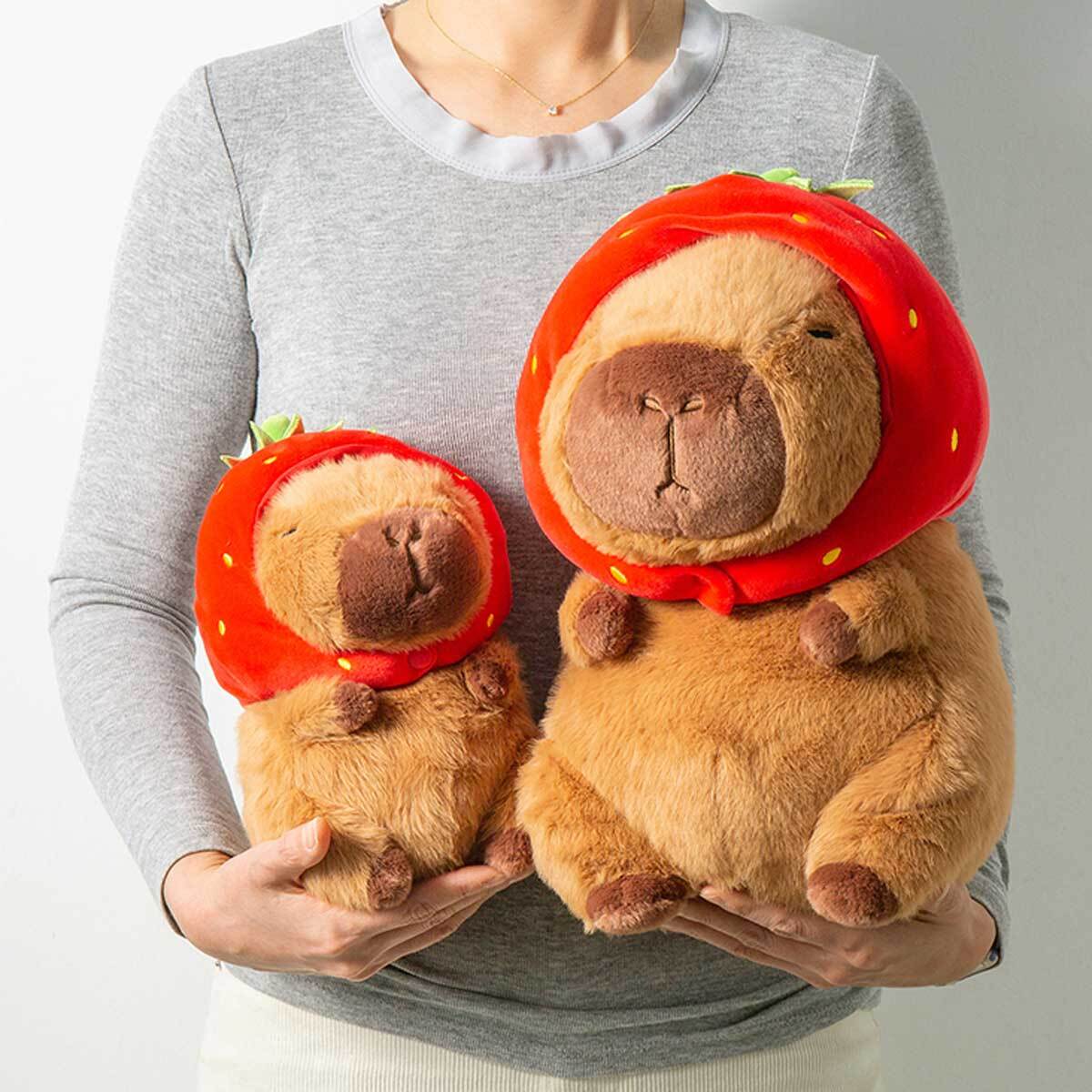 카피바라 딸기모자 인형 23cm