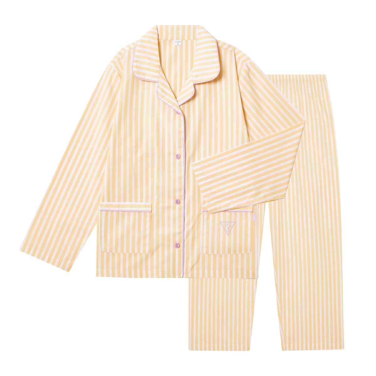 게스 키즈 주니어 파자마 세트 - 옐로우