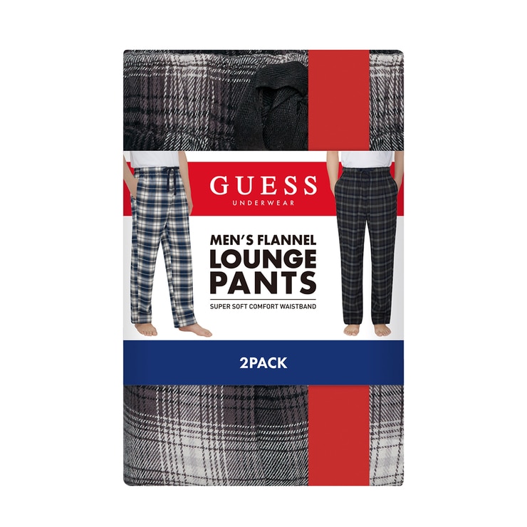 게스 남성 라운지 바지 2매 - 다크퍼플/그린