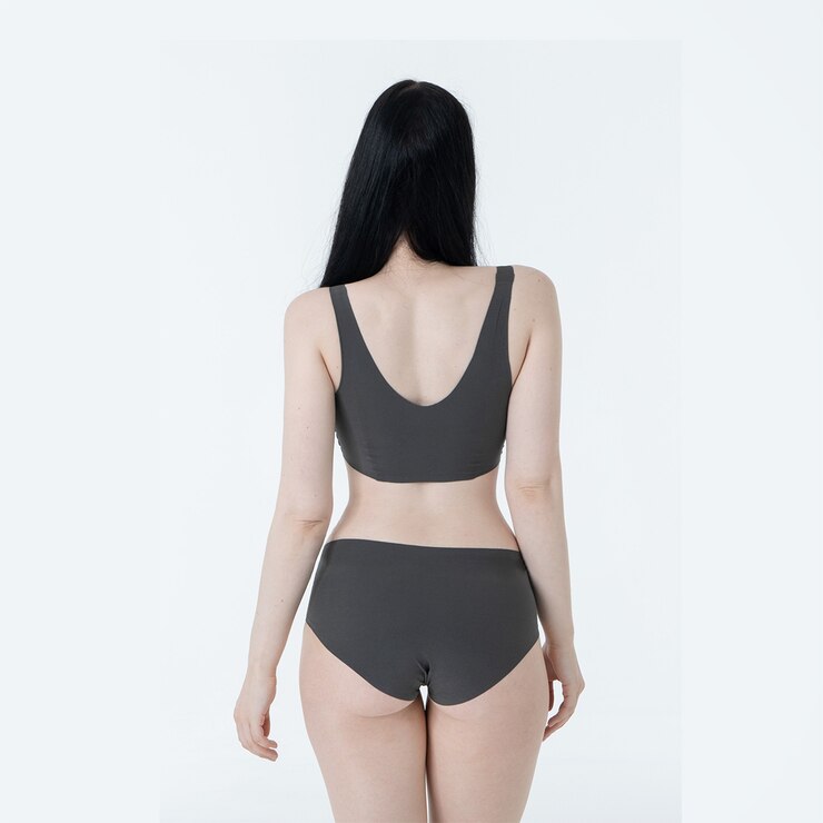 스킨온 여성 제로프리 팬티 5매 - 오트밀/차콜, S