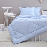 April At Home 60수 순면 피그먼트 차렵이불 - 싱글, 블루