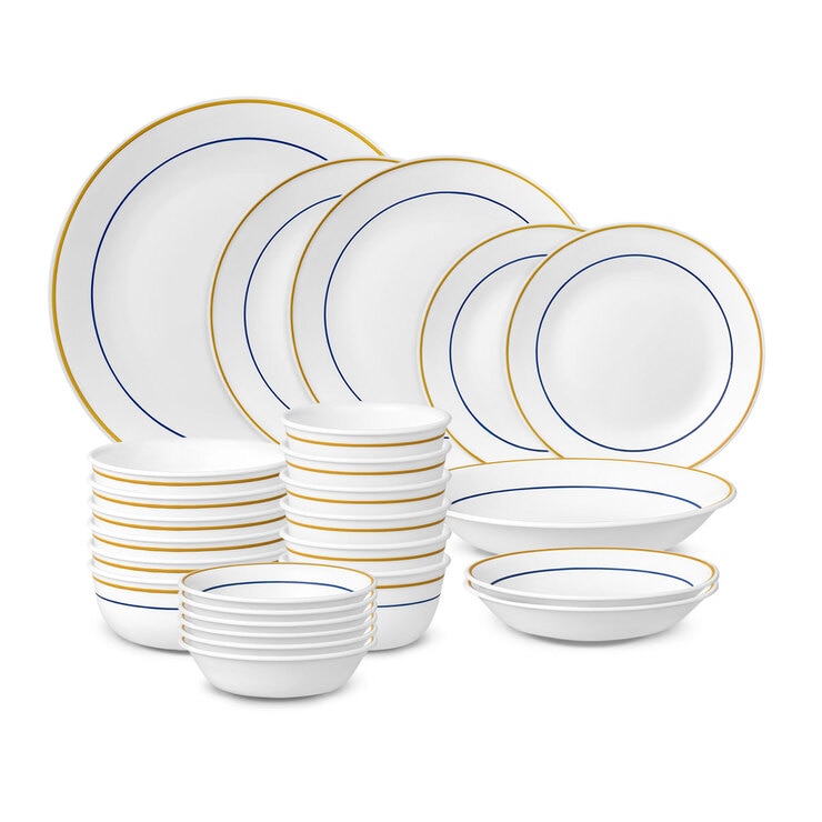 Corelle Double Ring Latte Dinnerware Set 26P for 6 680667