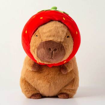 카피바라 딸기모자 인형 33cm
